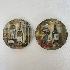 Plates Salad/Dessert Sakura "Classico Silvia Vassileva 8 1/4" Set of 2